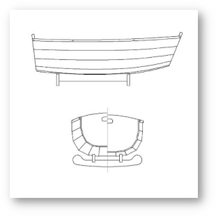 Boat shaped cradle
